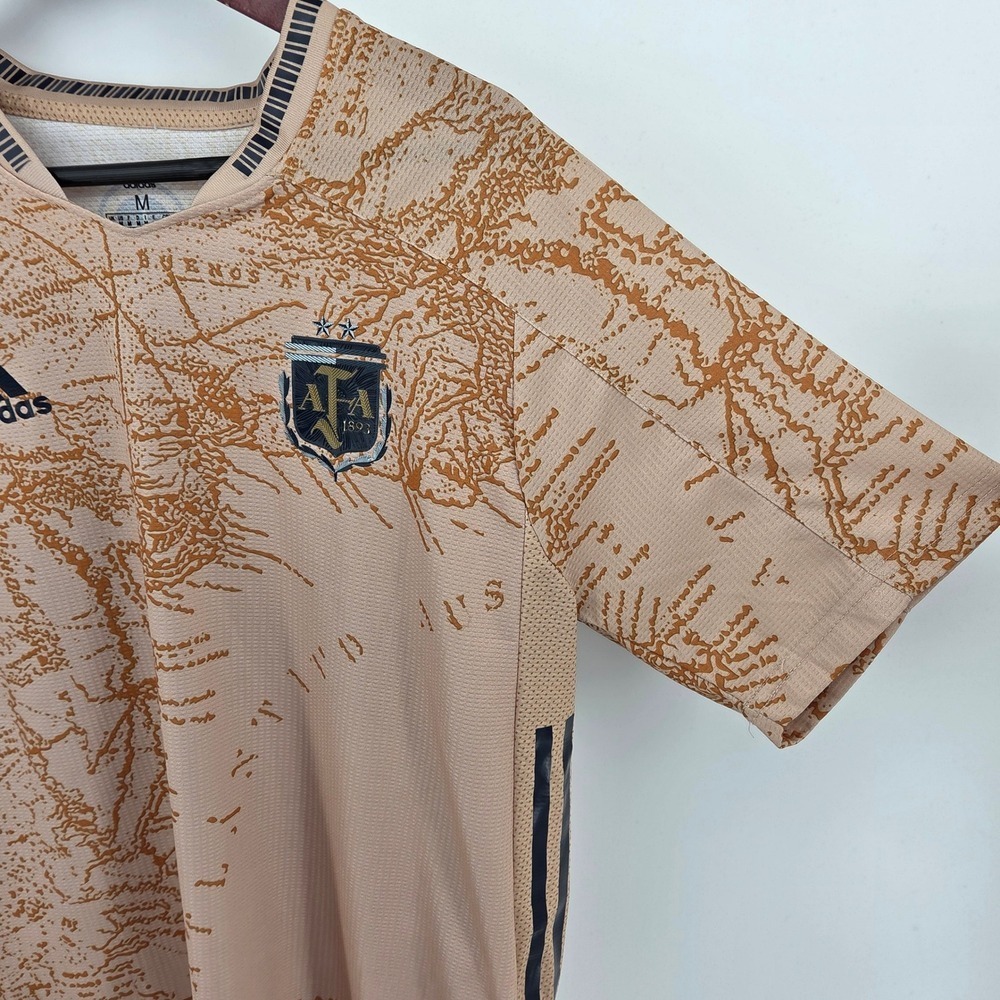 Adidas Argentina World Cup Soccer Away Jersey Special Gold Mens Medium #24 - Picture 8 of 16